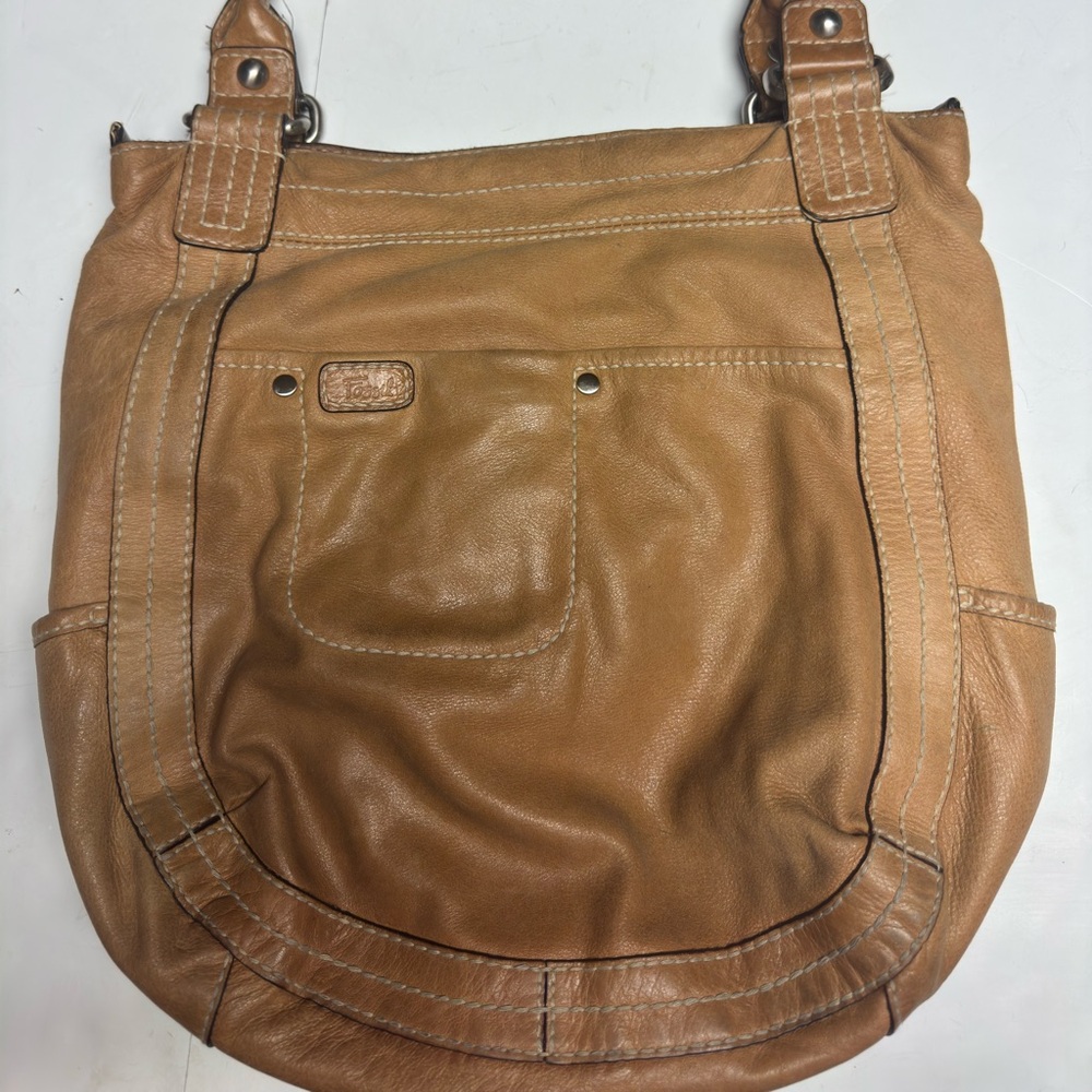 Fossil Brown‎ Leather Satchel shoulder bag
